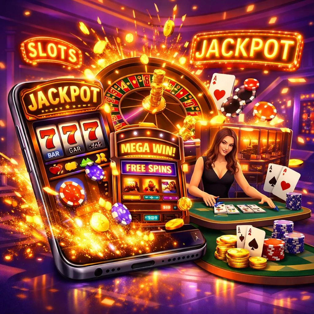 Grande variété de jeux de casino et machines à sous sur mobile